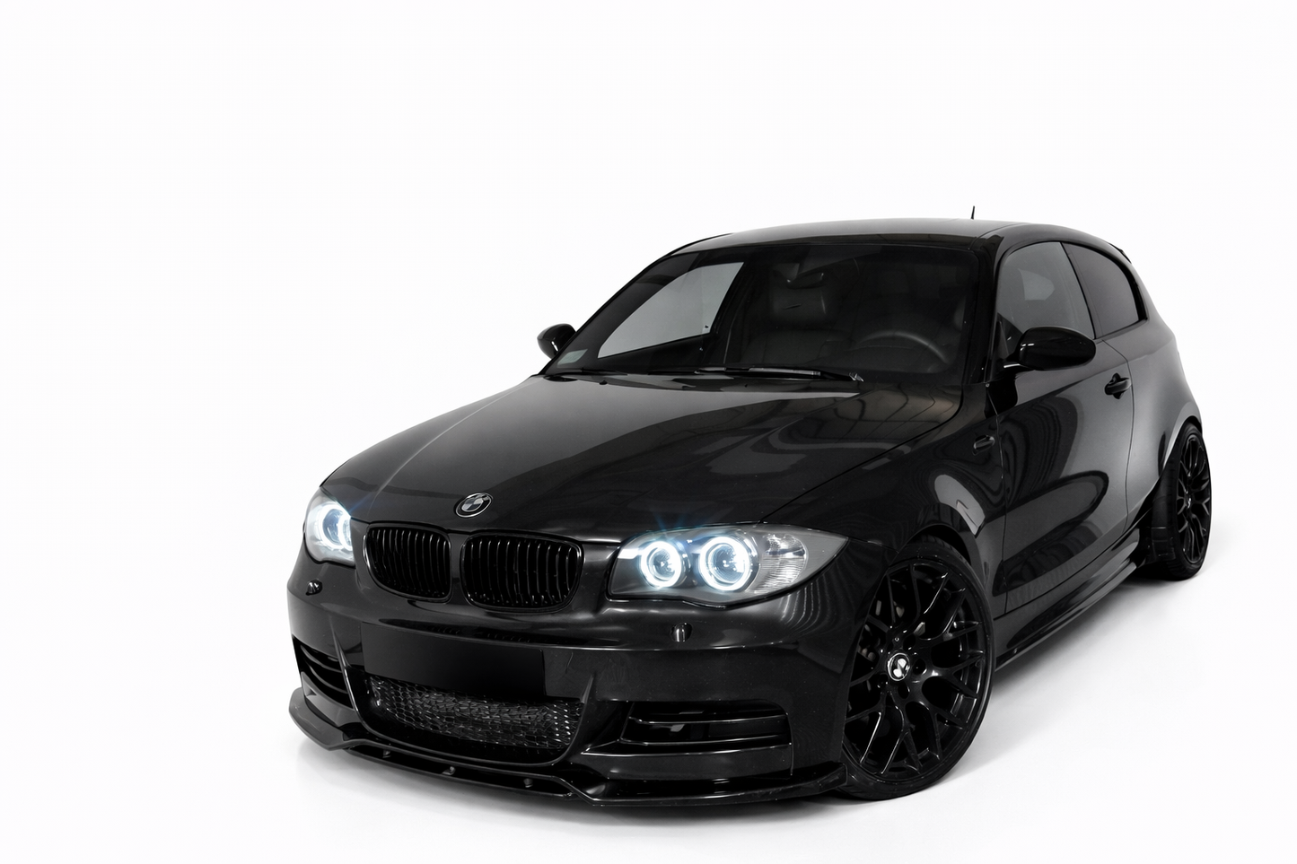 💕ART.0034 SOTTO MINIGONNE DA BMW SERIE 1 M1 E81 E87 190CM NERO LUCIDO💕