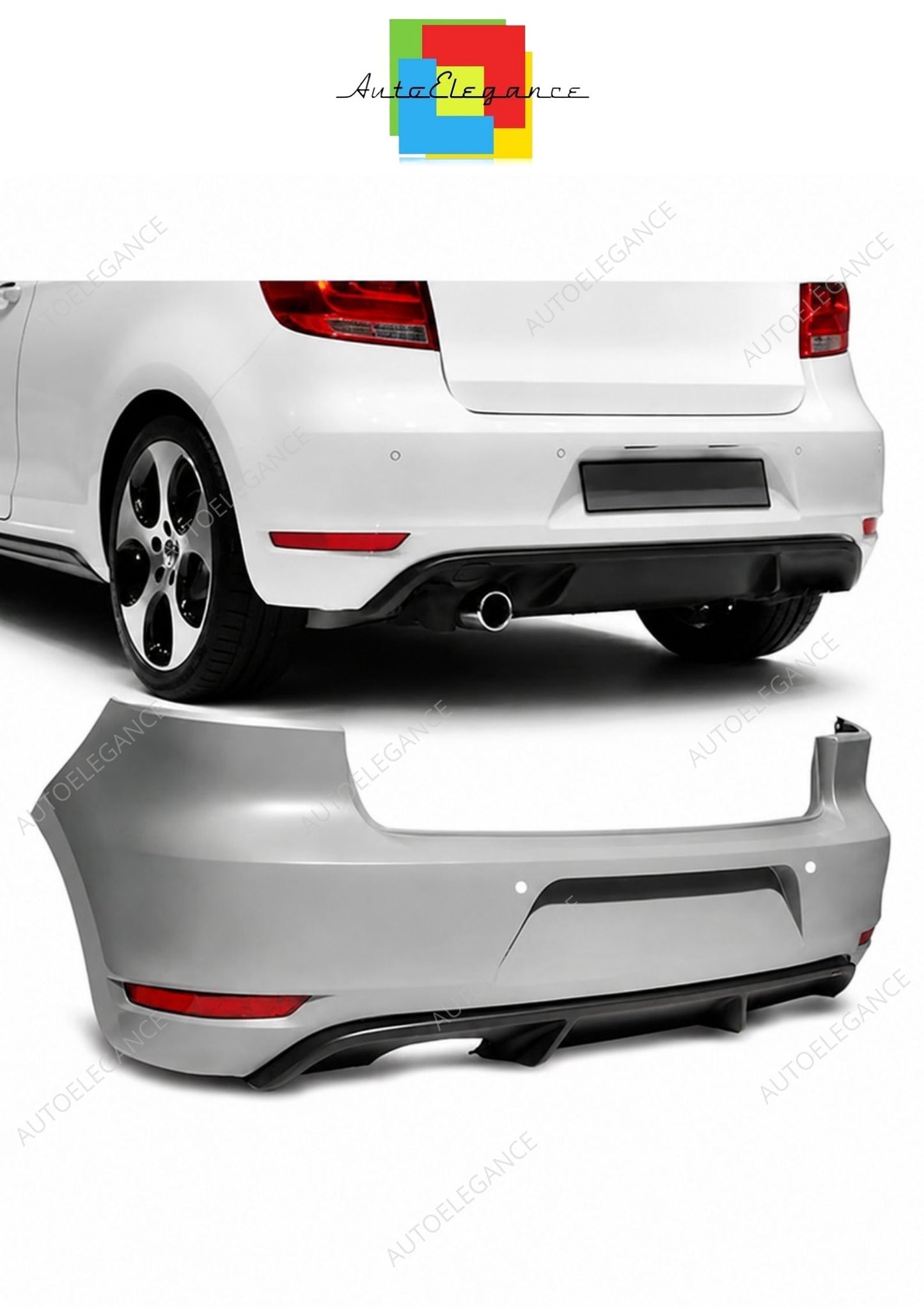 💕 Paraurti Posteriore Adatto per VW Golf 6 Hatchback Sport PDC Singolo 💕