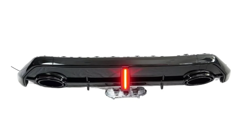 πART.8398 DIFFUSORI CON LED Audi A3 Sline RS3 2025+NERO LUCIDO π