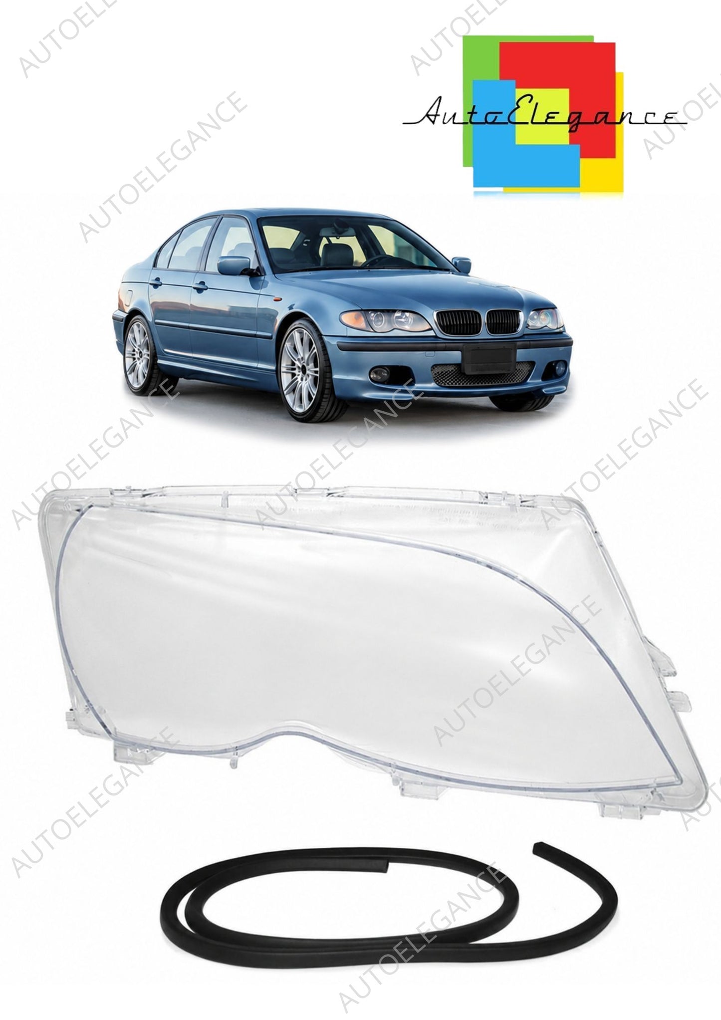 👉Lente del faro destro adatta per BMW Serie 3 E46 Berlina/Touring 2001-2005👈