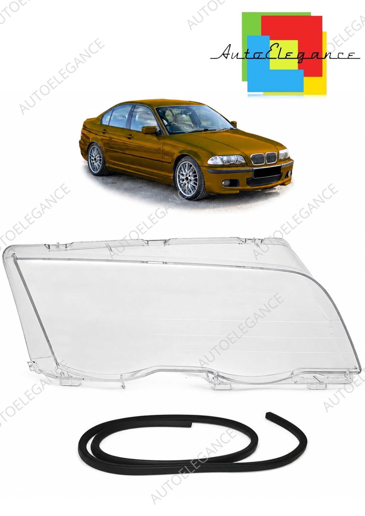 👉Lente del faro destro adatta per BMW Serie 3 E46 Berlina/Touring 1998-2001👈