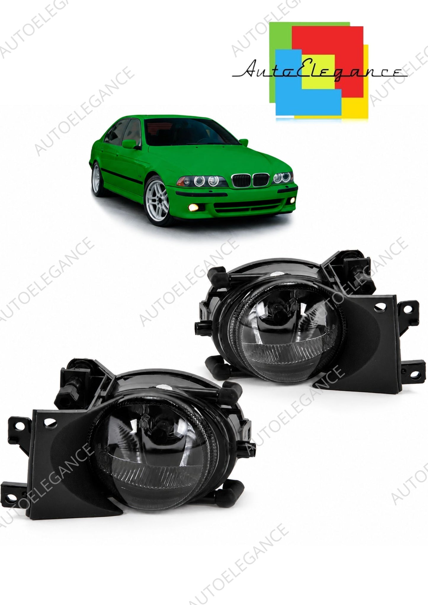👉Set fari fendinebbia fumé adatto per BMW Serie 5 E39 Berlina Touring 00-03👈
