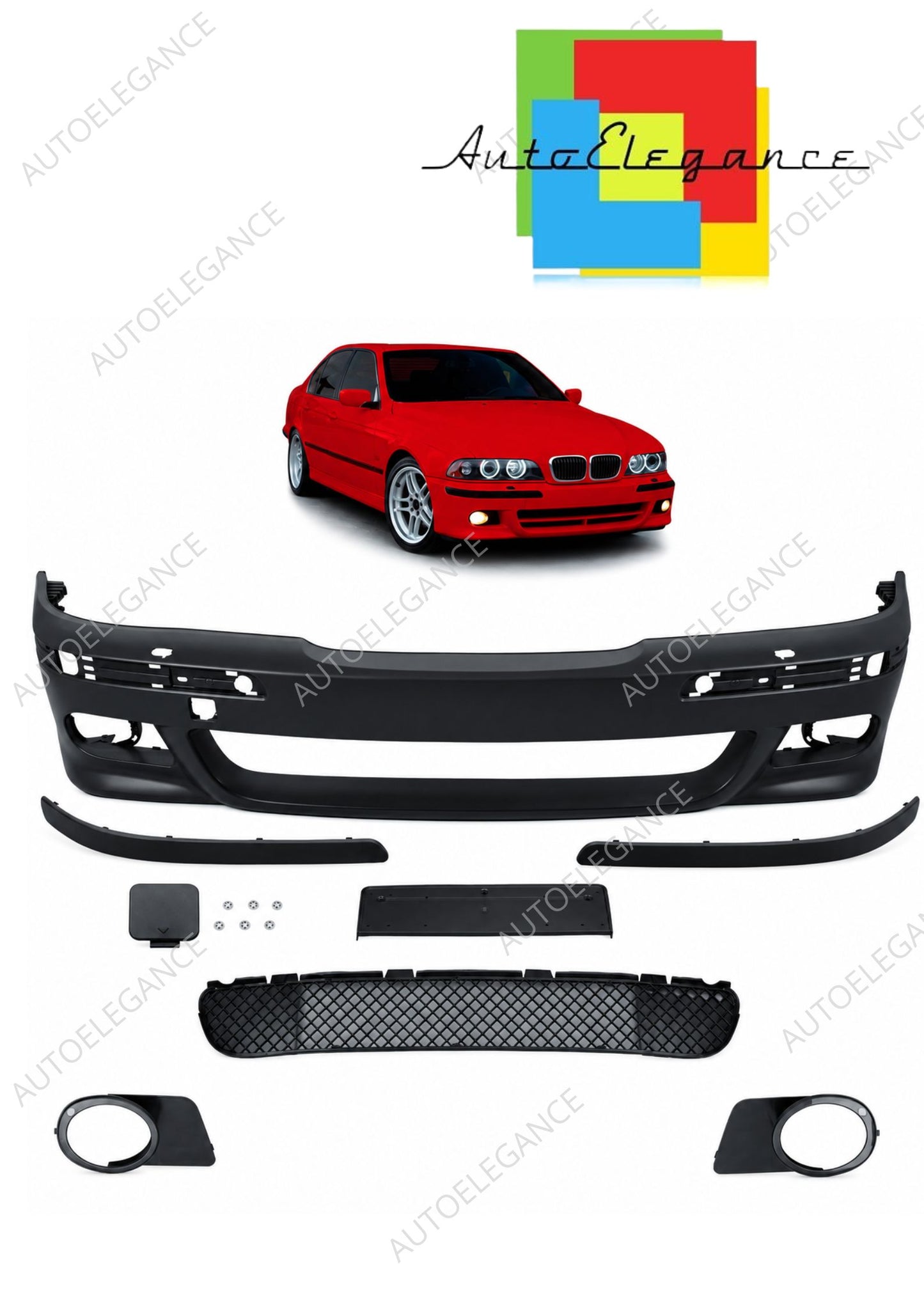 👉Paraurti anteriore con SRA adatto per BMW Serie 5 E39 1995-2003👈