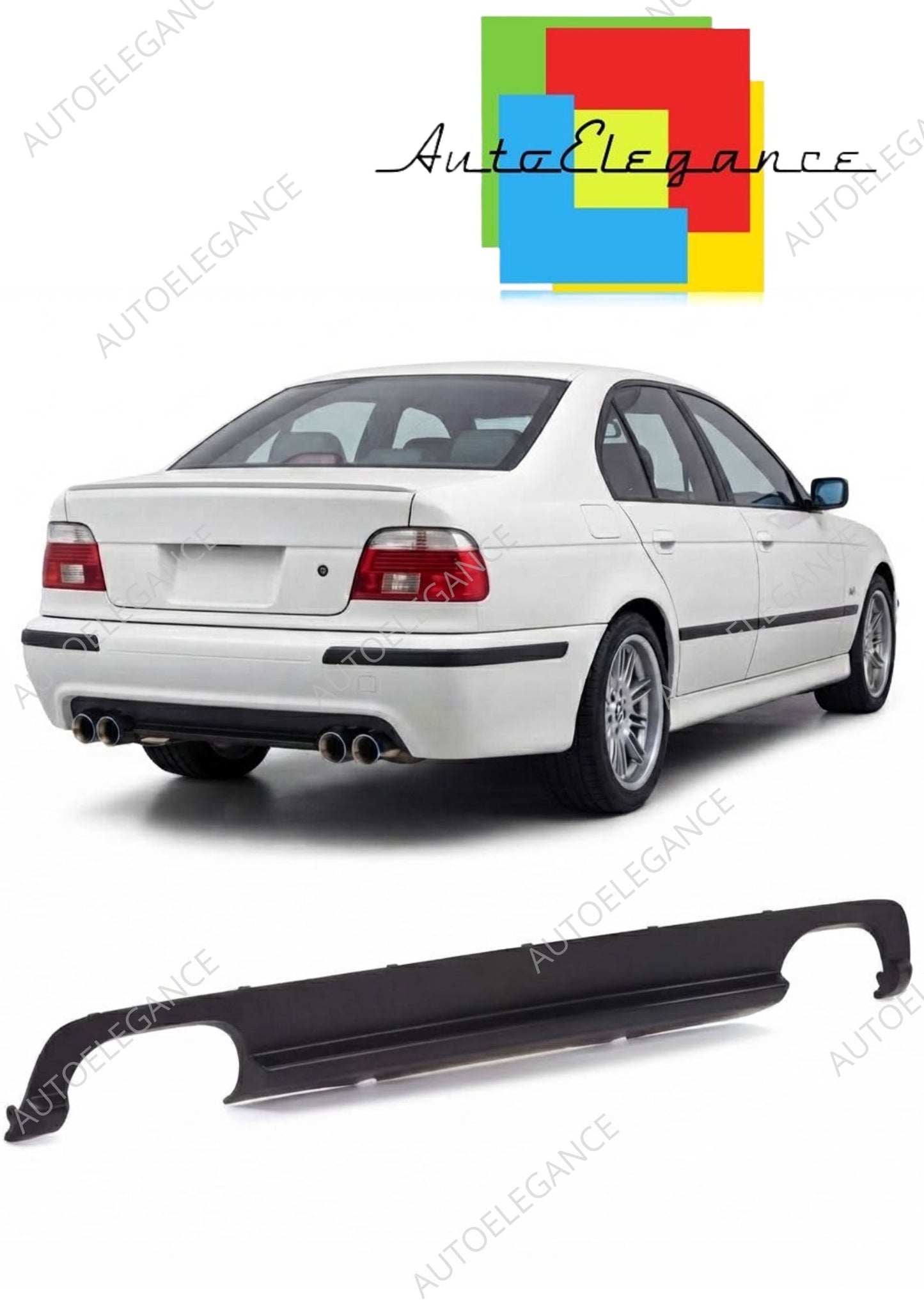 👉Diffusore posteriore nero lucido adatto per BMW Serie 5 E39 1996-2003👈
