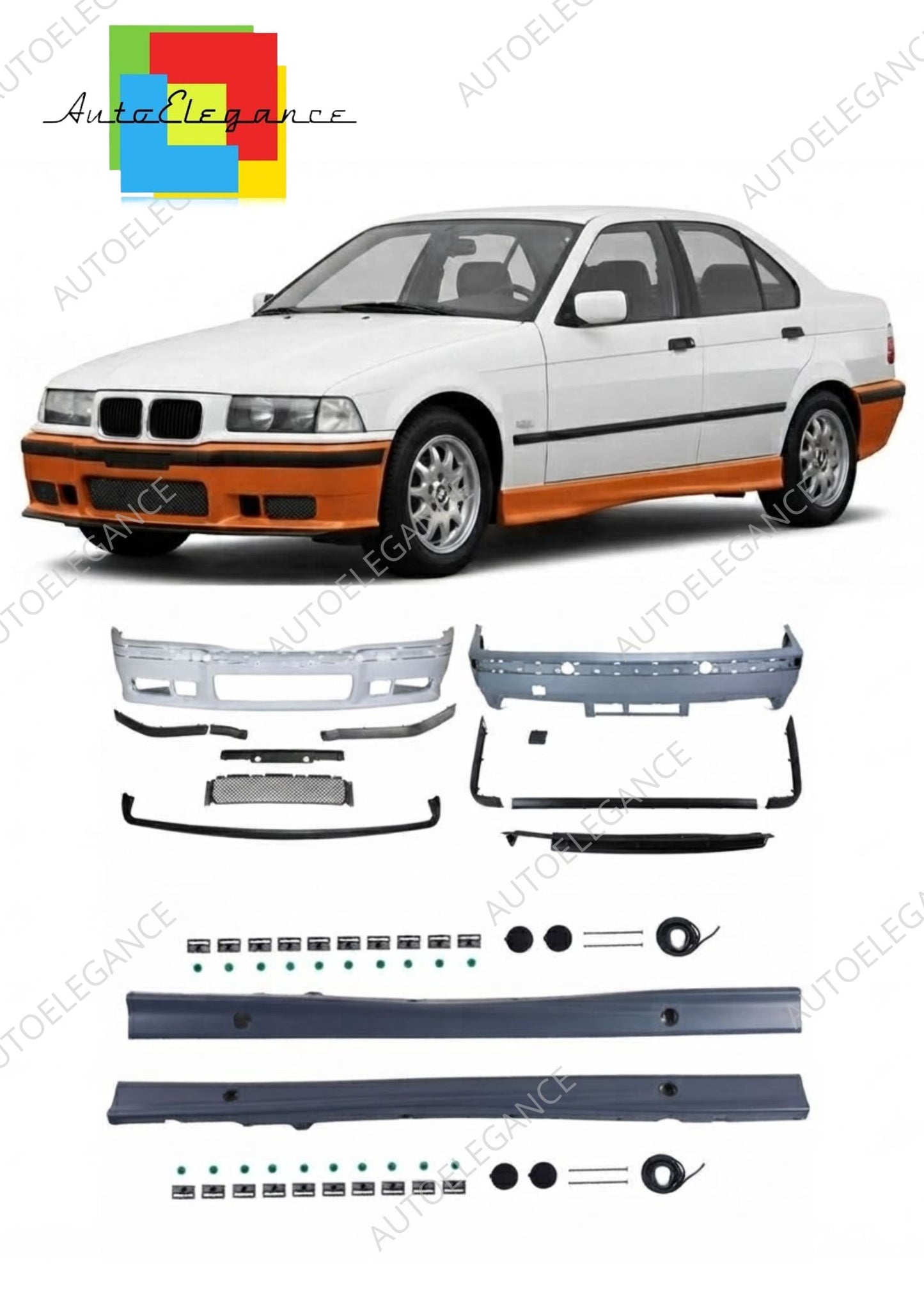 👉Bodykit con minigonne laterali adatto per BMW E36 1990-1999👈