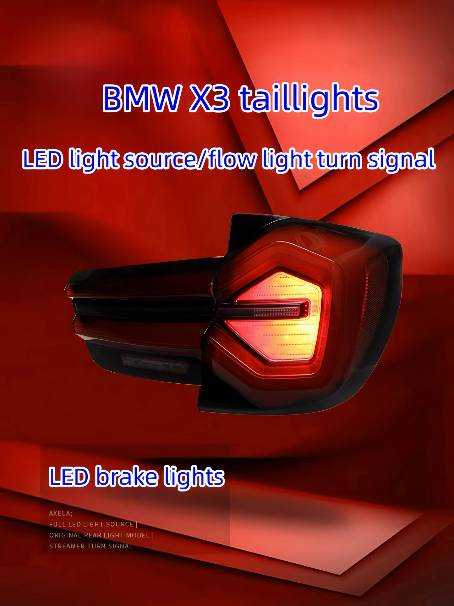 💎FARI POSTERIORI ADATTI PER BMW X3 G08 ROSSO💎