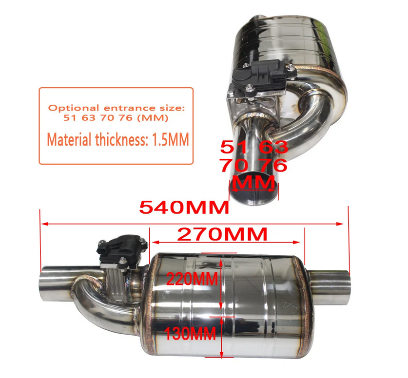 ๐ART.8006 Valvola di scarico elettrica universale 51mm 63mm 70mm 76mm๐