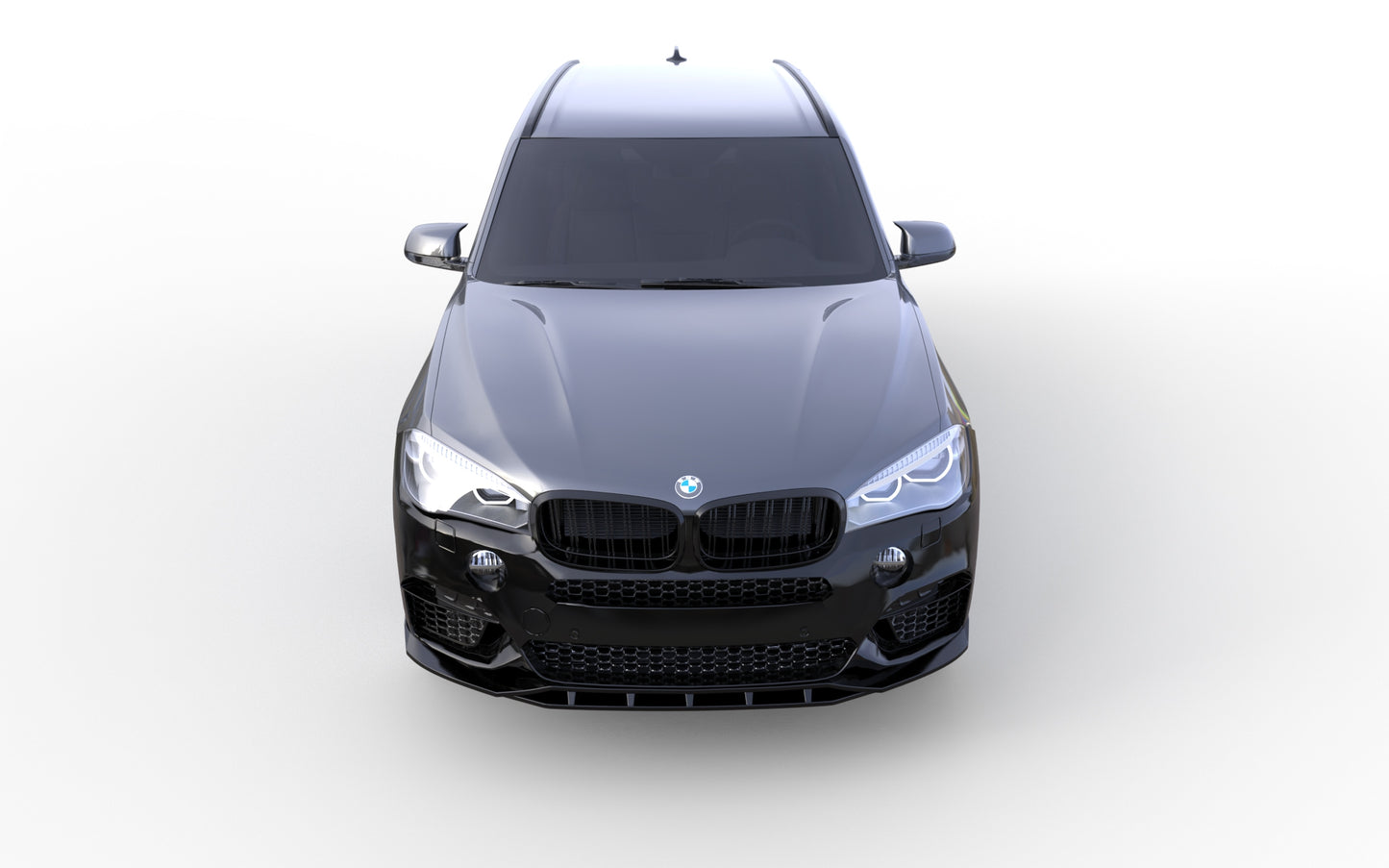π Splitter Anteriore Adatto per BMW X5 F15 M-Pack 2013-2018 Nero Lucido π