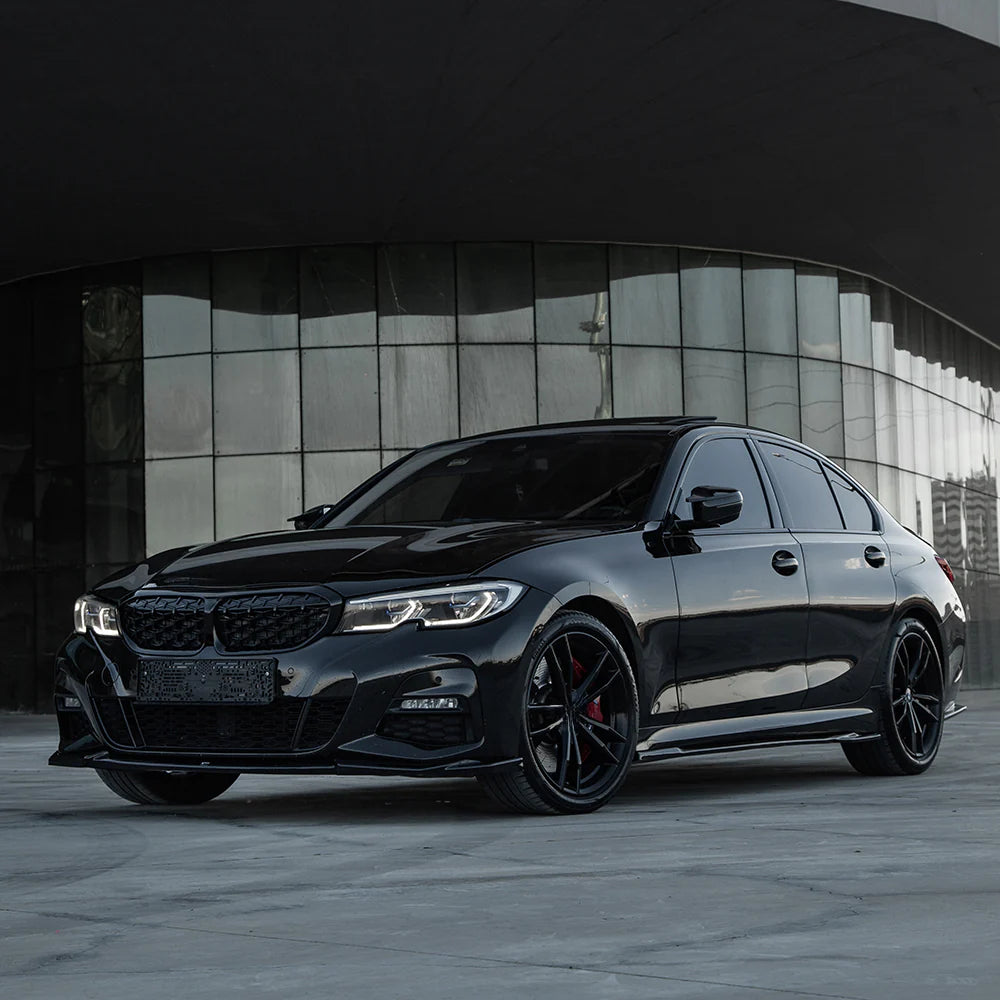 💕ART. 0562 SPLITTER BMW SERIE 3 G20 G21 MSPORT 2018-2022 NERO LUCIDO💕