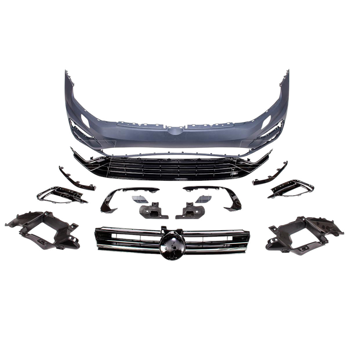 🌟Paraurti anteriore 7.5 R Look con SRA adatto per VW Golf 7 (2012-2016)🌟