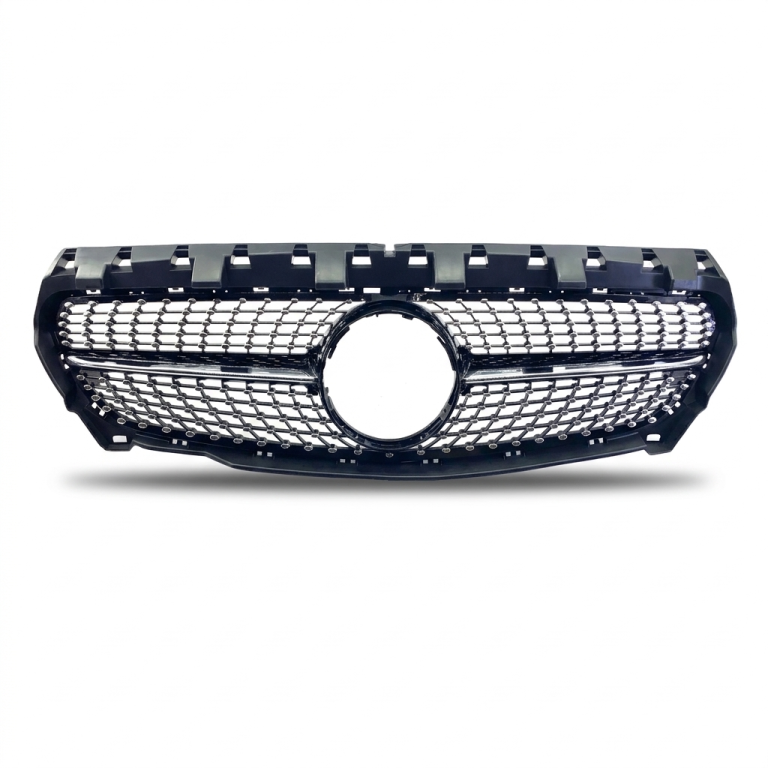 🔥ART.9399 GRIGLIA ANTERIORE A DIAMANTE PER MERCEDES (C117) (2013-2016) NERO🔥