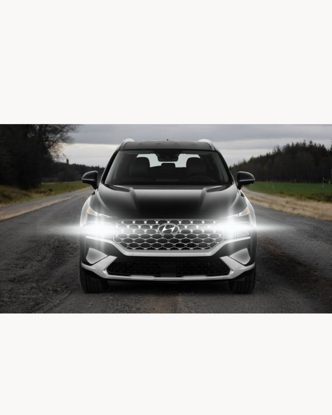 KIT ANABBAGLIANTI A LED HYUNDAI SANTA FE MK2 LED H7 6000K 6400 LUMEN NO ERROR