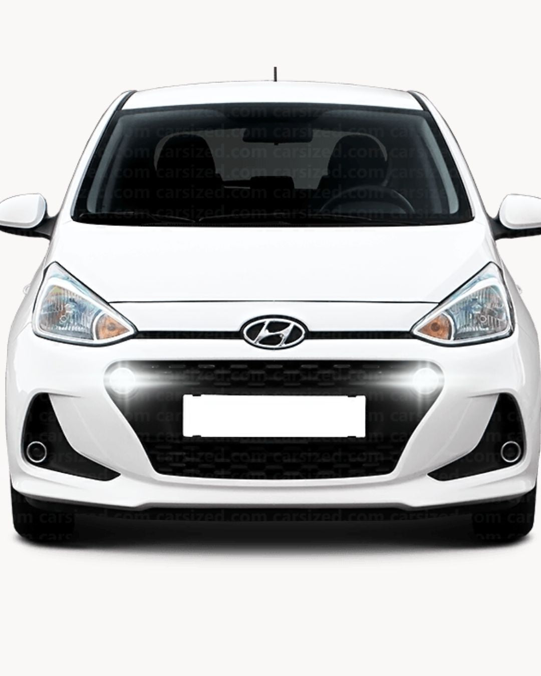 ππPAIR OF DAYTIME LIGHTS DRL 15 LED P21W BA15S CANBUS HYUNDAI I10 MK2 II 6000Kππ