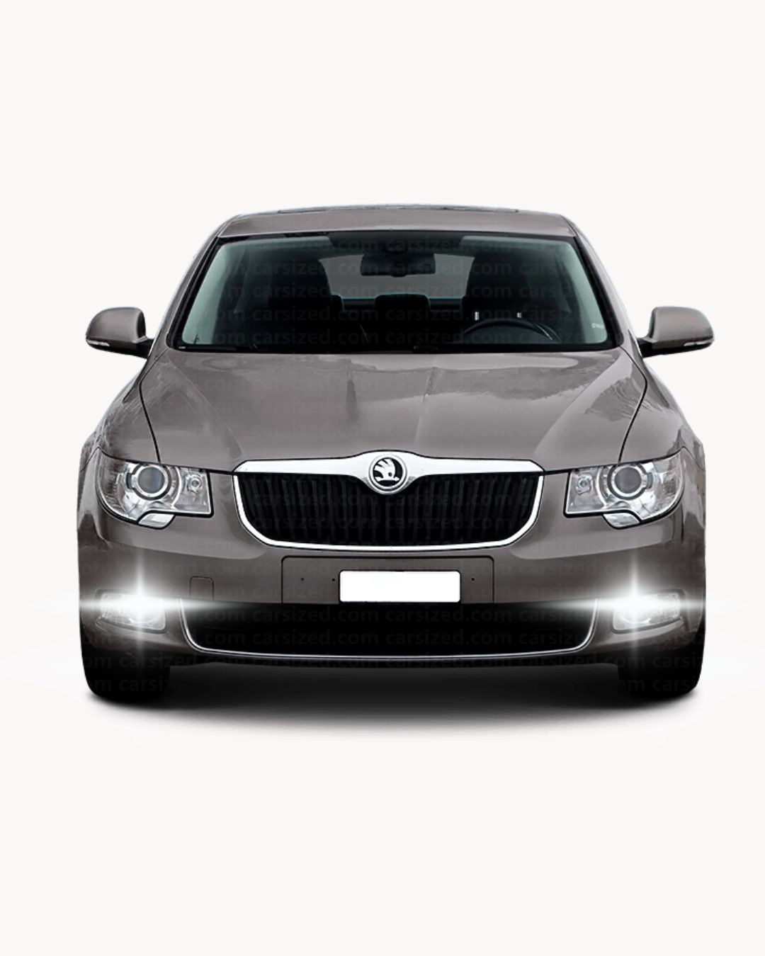 PAIR OF DAYTIME LIGHTS DRL 15 LED P21W BA15S CANBUS SKODA SUPERB MK2 6000K NO ERROR