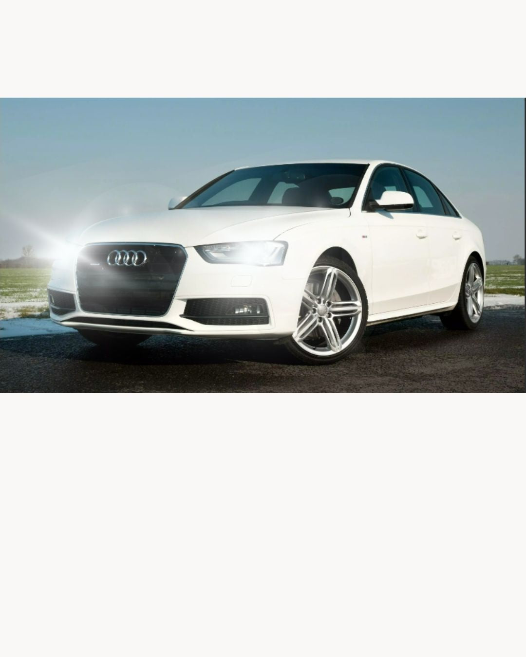 KIT LAMPADE ABBAGLIANTI LED AUDI A4 B8 LED H7 6000K 6400 LUMEN NO AVARIA LUCI