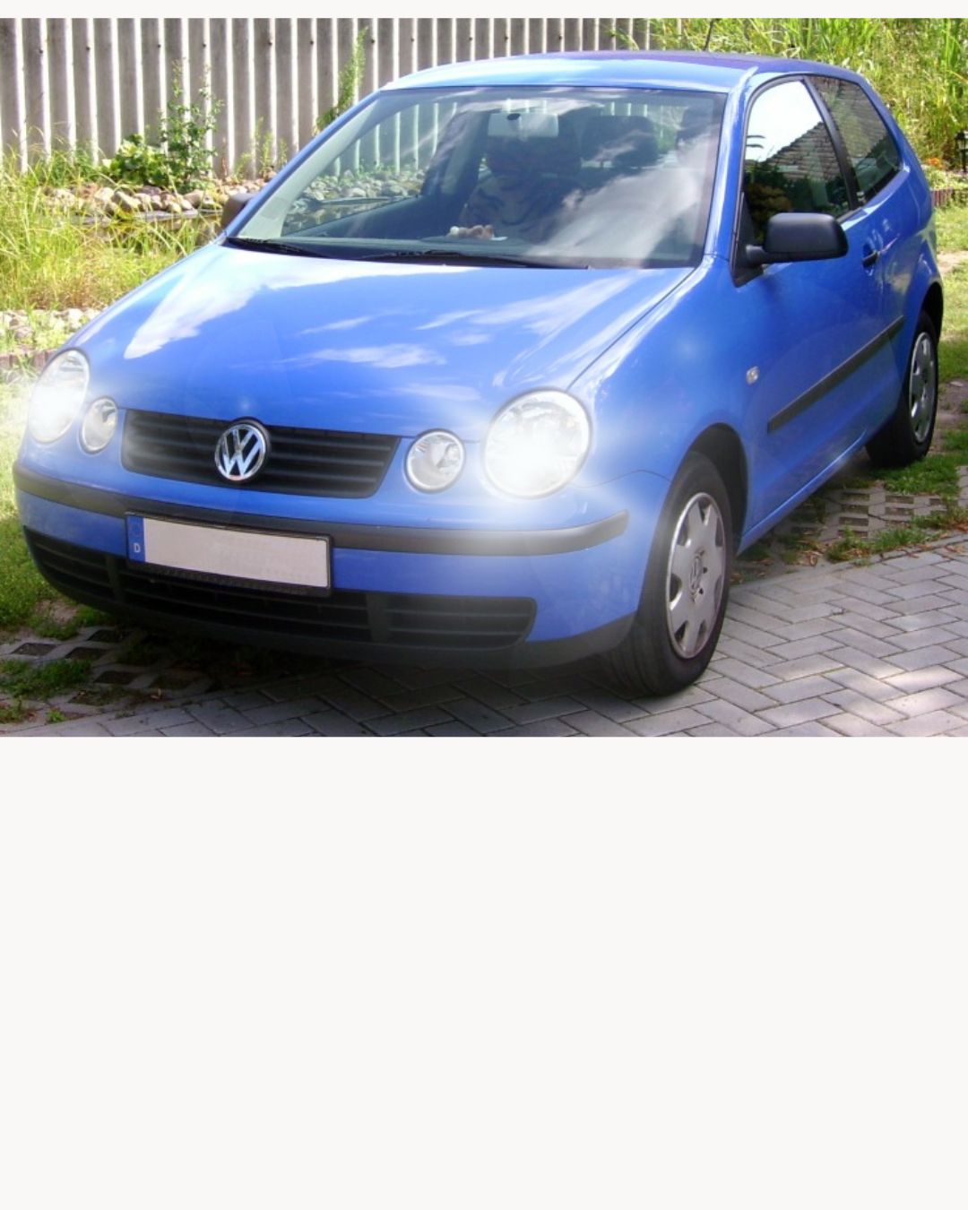 VW POLO 9N LED LOW BEAM LAMP KIT LED H7 6000K 6400 LUMEN NO ERROR