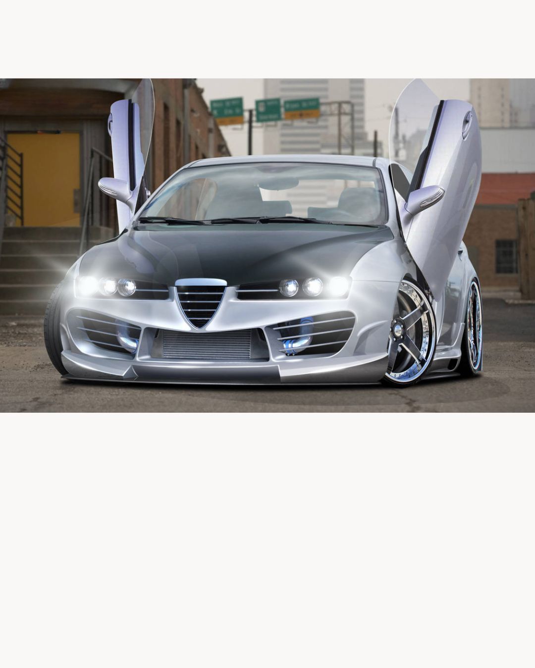 KIT LAMPADE ANABBAGLIANTI LED ALFA ROMEO BRERA LED H7 6000K BIANCO NO ERROR