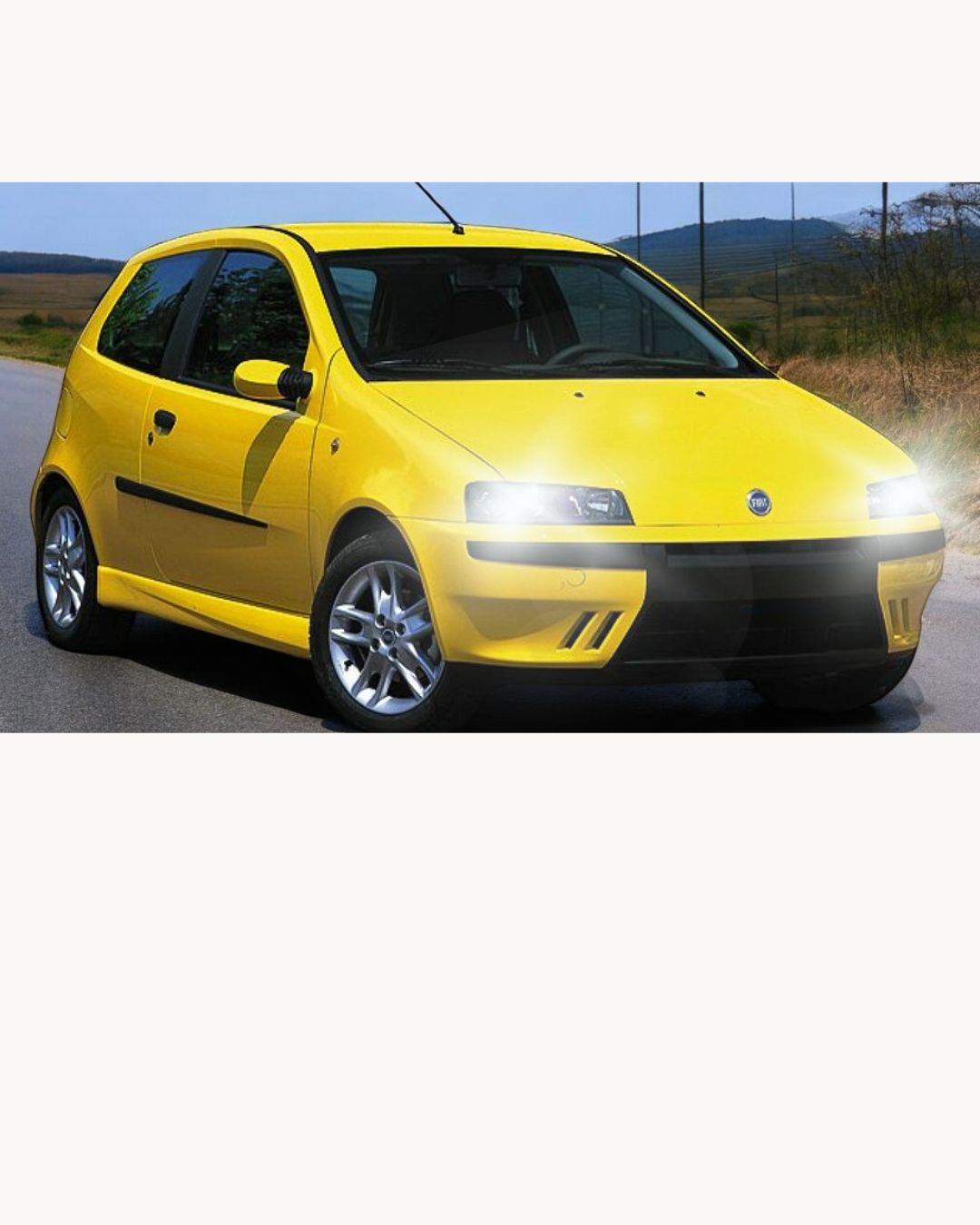 FULL LED KIT FIAT PUNTO MK2 RESTYLING LED LAMPS H7 6000K WHITE NO ERROR