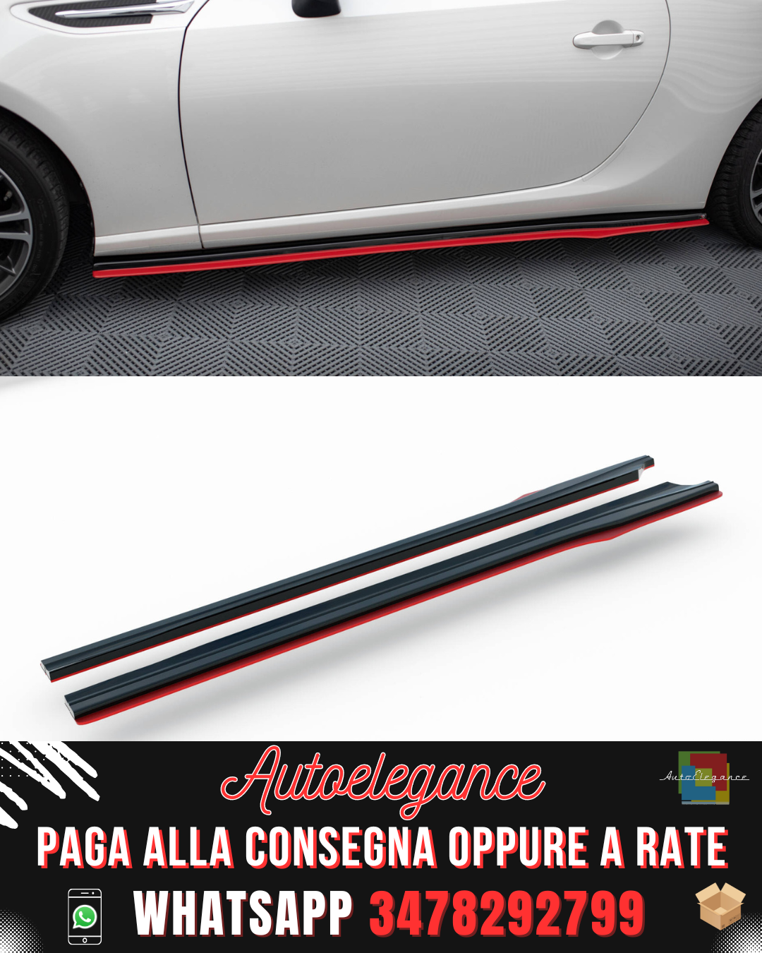 MINIGONNE LATERALI V.2 adatte per SUBARU BRZ / TOYOTA GT86 FACELIFT