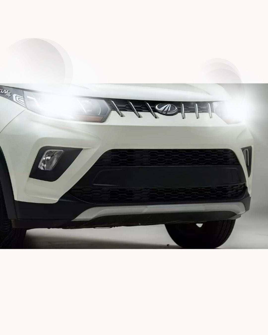 LED KIT H7 MAHINDRA KUV100 KUV 100 6000K WHITE 6000 LUMEN CANBUS HIGH BEAM