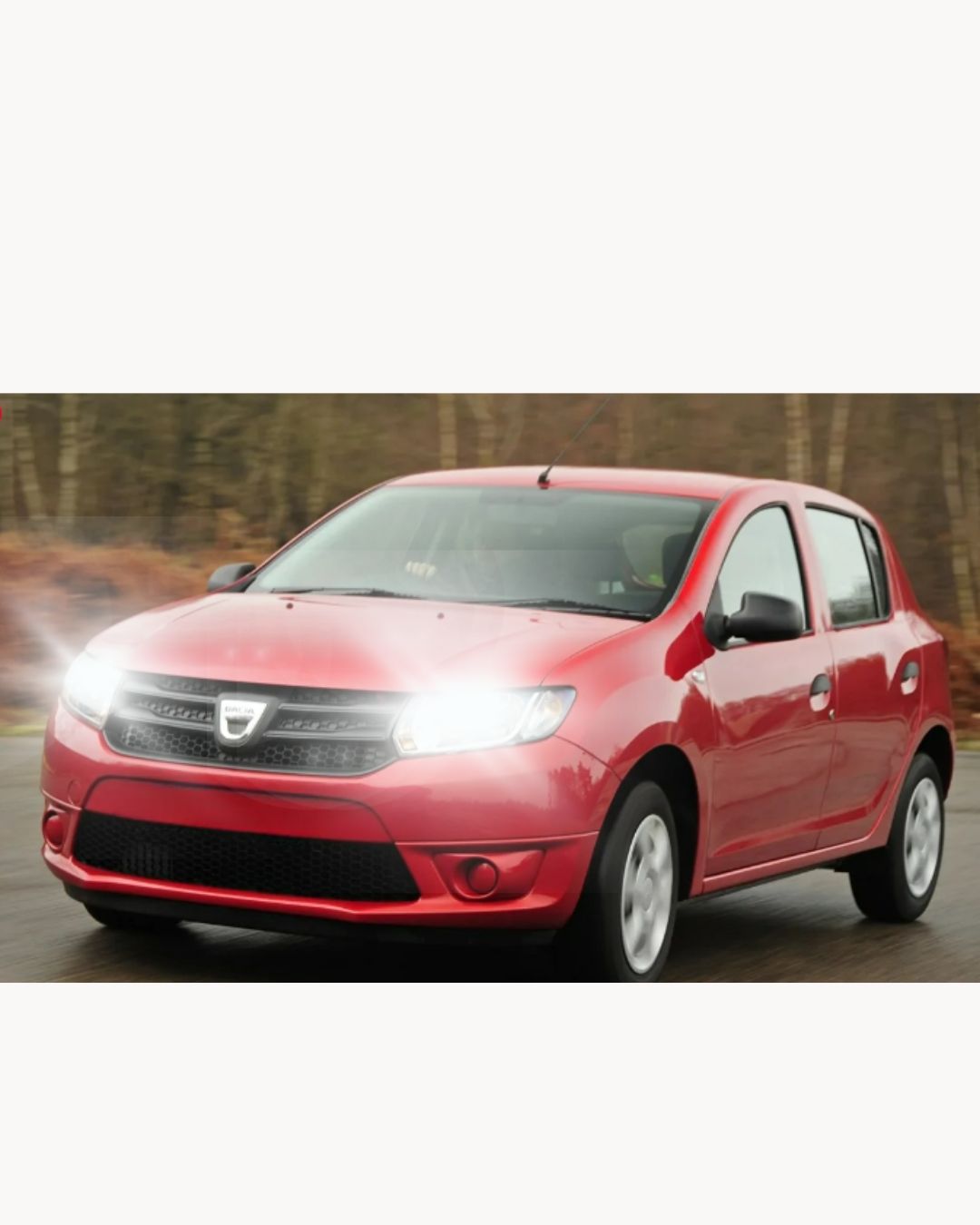 LED KIT H7 DACIA SANDERO MK2 II 6000K WHITE 6000 LUMEN CANBUS LOW BEAM