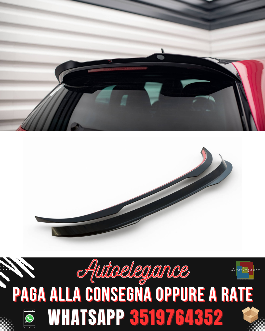 TAPPO SPOILER V.2 ADATTO PER VOLKSWAGEN SCIROCCO MK3