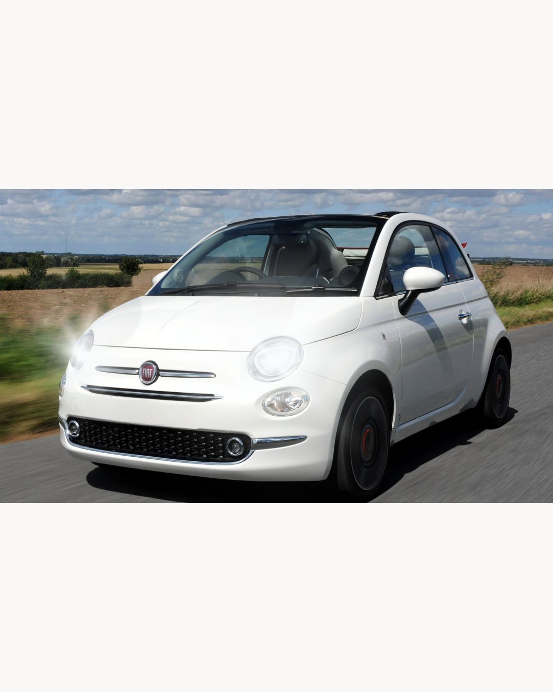 FIAT 500 H7 LED KIT 6000K WHITE 6000 LUMEN CANBUS LOW BEAM PARABOLA HEADLIGHT