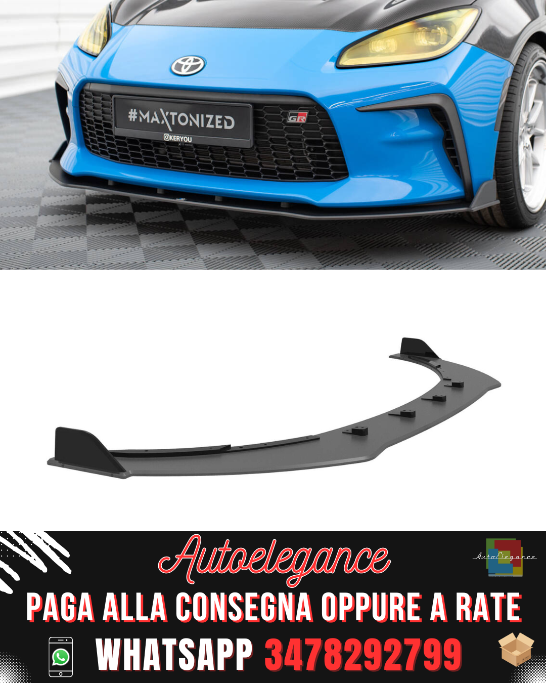 STREET PRO V.2 FRONT SPLITTER suitable for TOYOTA GR86 MK1