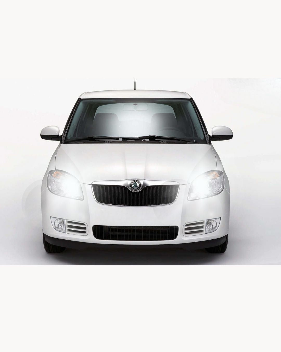 LED HIGH BEAM LAMPS FOR SKODA FABIA MK1 CANBUS H3 WHITE XENON 10000 LUMEN
