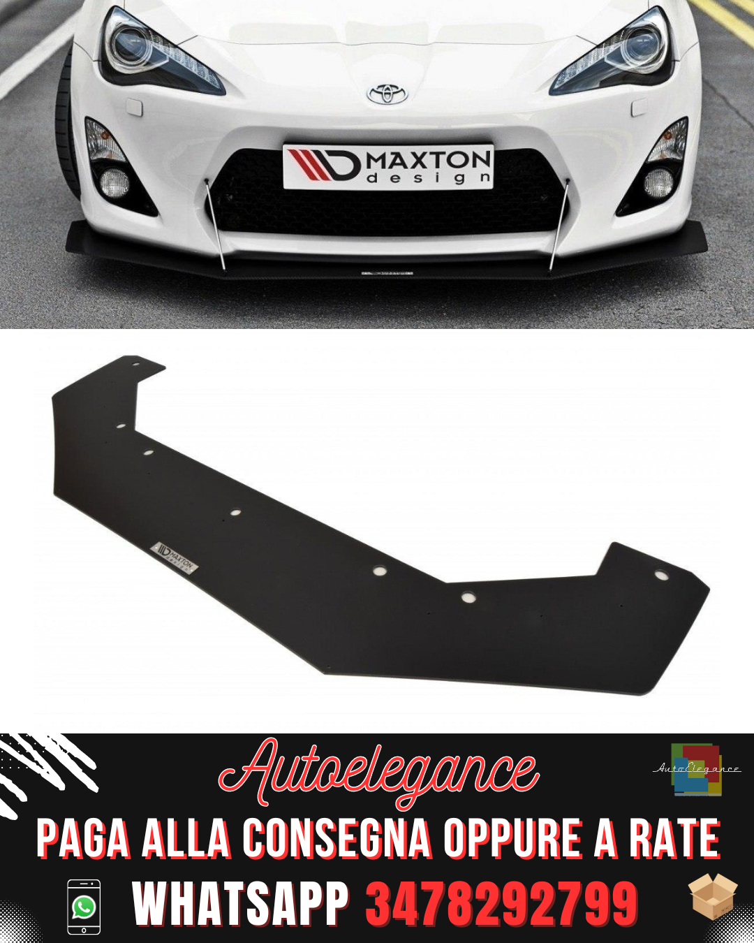 SPLITTER ANTERIORE RACING adatto per TOYOTA GT86 RB-DESIGN