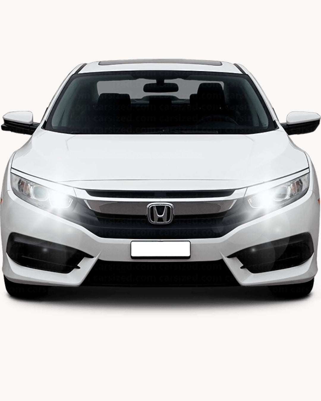 💘💘 KIT FULL LED HONDA CIVIC 9 LED H7 6500K ABBAGLIANTE CANBUS 8000 LUMEN XENO