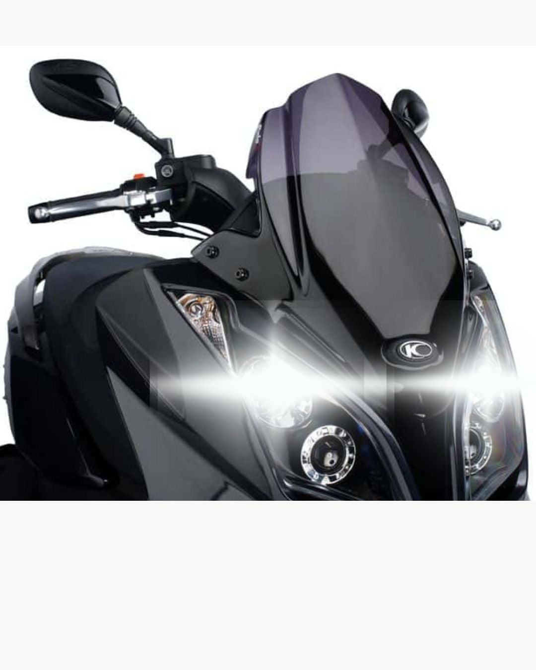 KIT LED H8 6000K BIANCO 9800 LUMEN ABBAGLIANTI KYMCO DOWNTOWN 125 200 NO AVARIA
