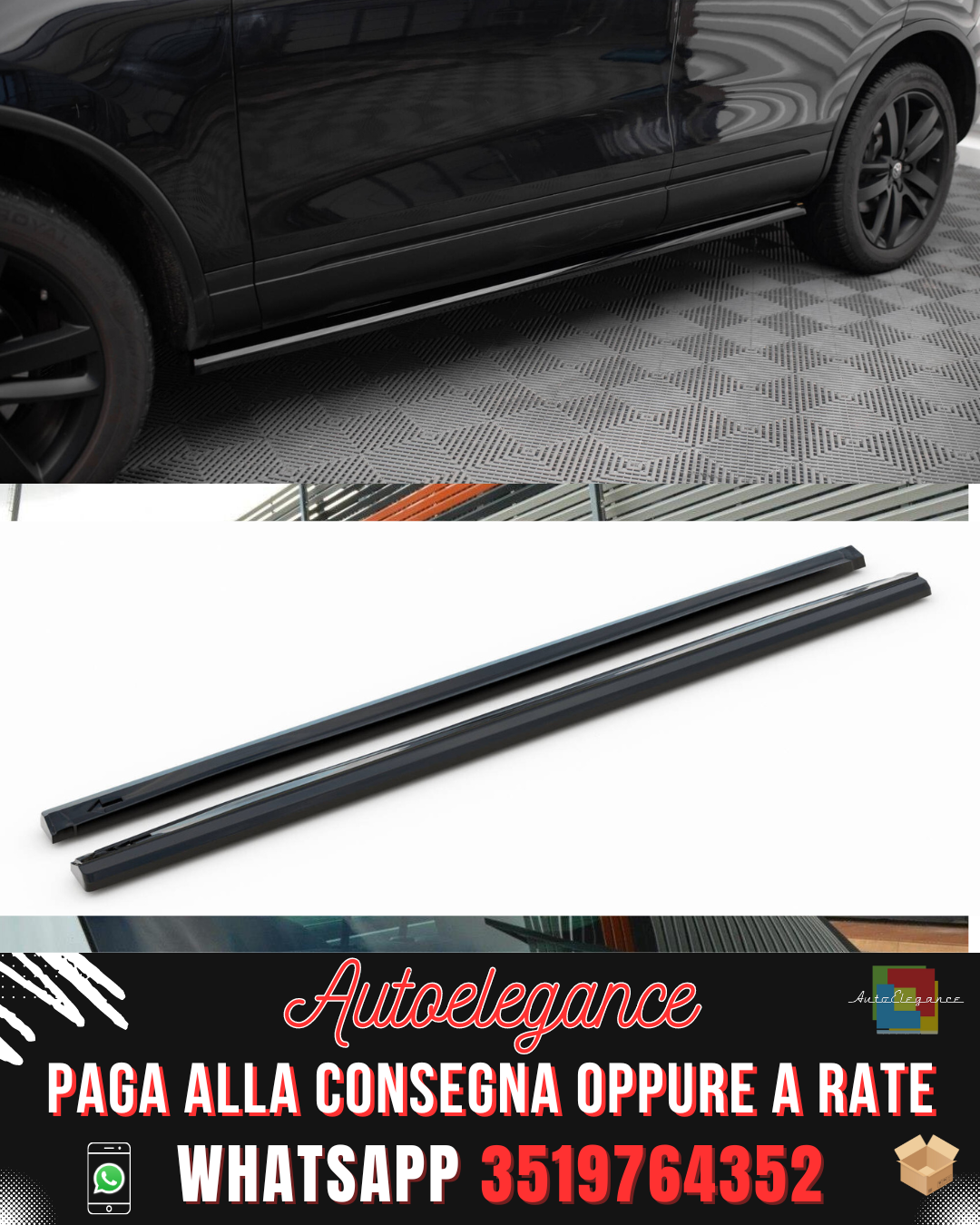 MINIGONNE LATERALI adatte per VOLKSWAGEN TOUAREG MK2