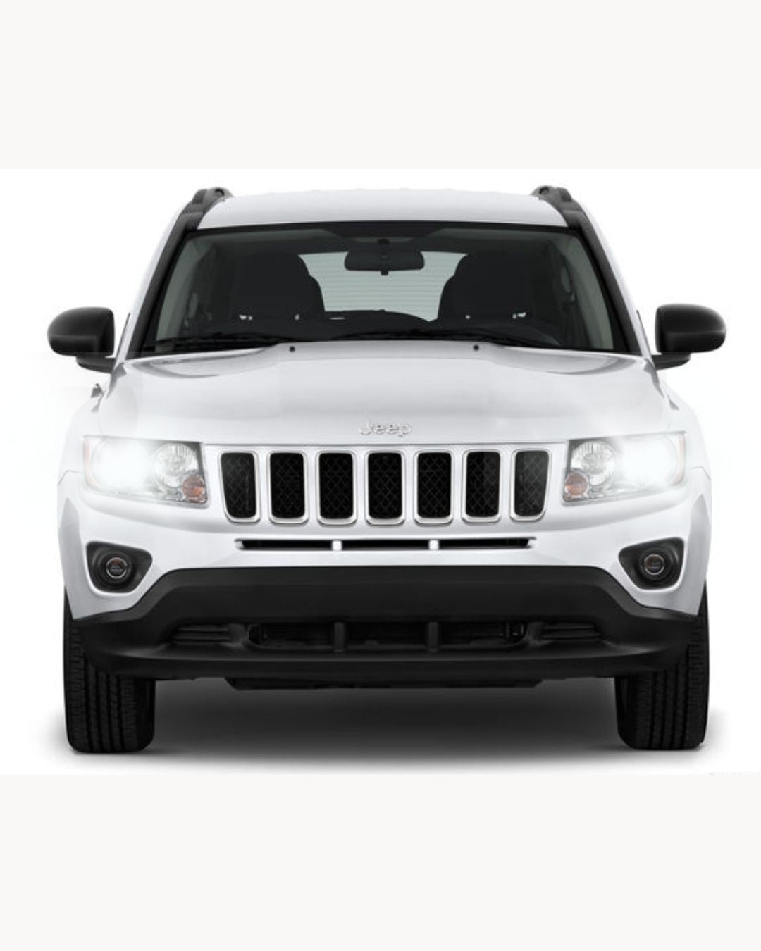 FULL LED KIT HB3 JEEP COMPASS MK2 6000K WHITE CANBUS LOW BEAM HIGH BEAM