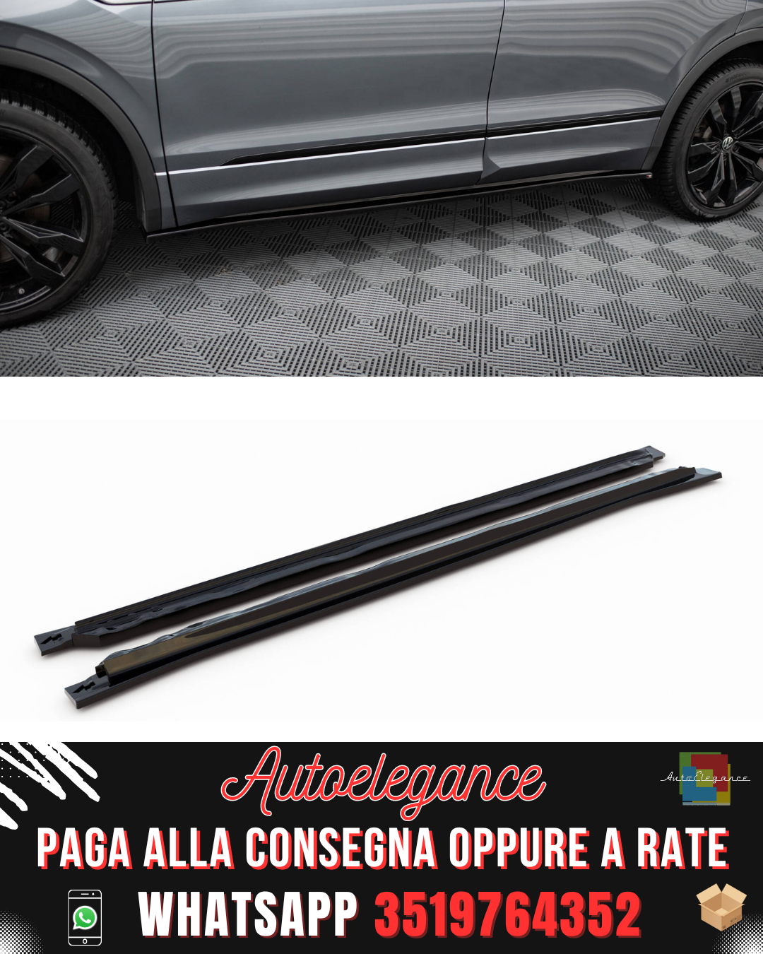 MINIGONNE LATERALI ADATTE PER VOLKSWAGEN TIGUAN ALLSPACE MK2