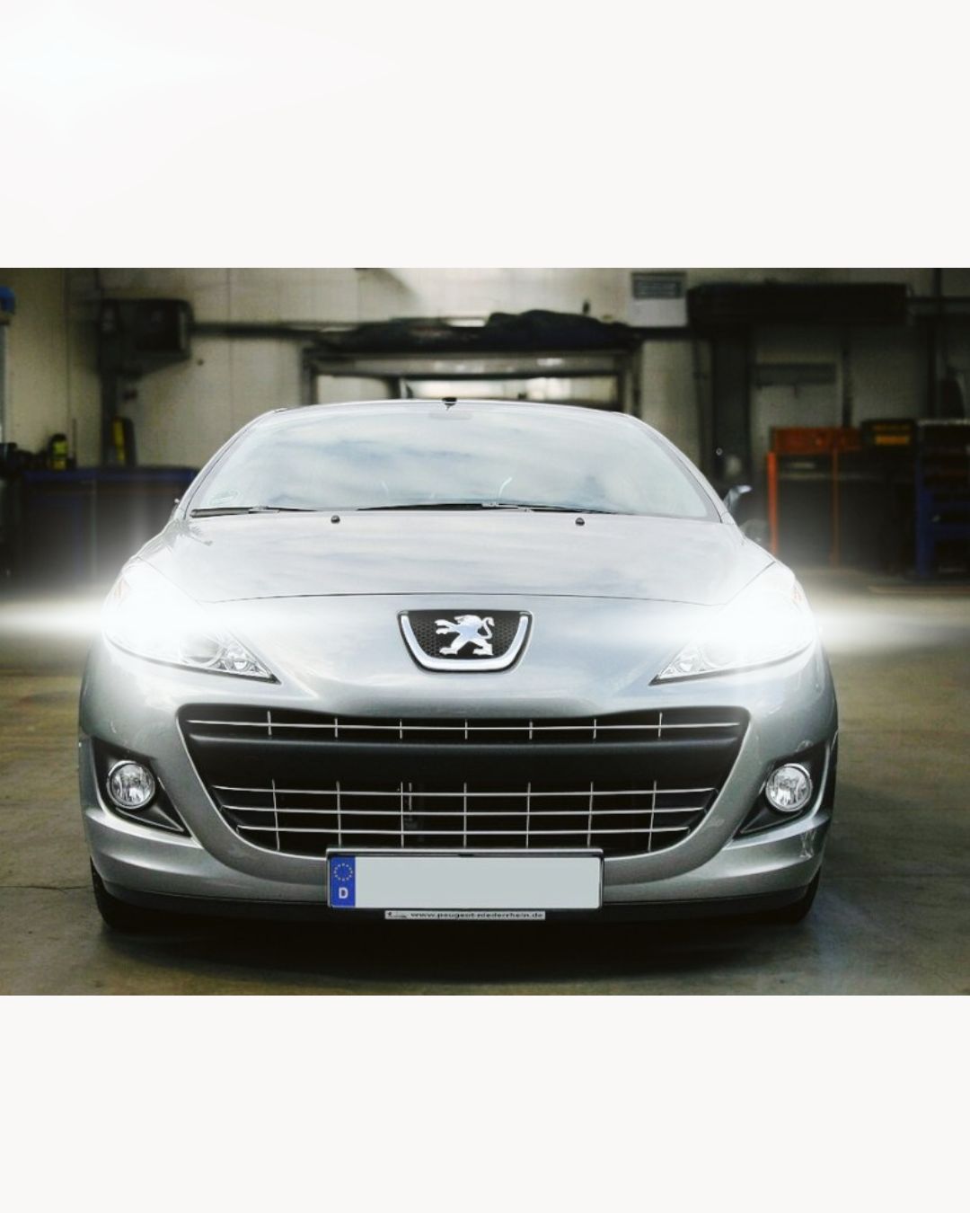 PEUGEOT 207 FULL LED HEADLIGHT KIT LOW BEAM HIGH BEAM POSITION 6000K WHITE