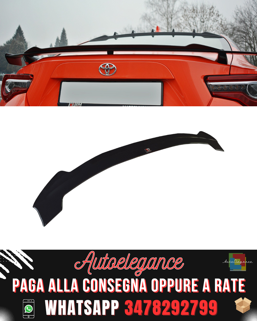 SPOILER V.2 adatto per SUBARU BRZ/ TOYOTA GT86 FACELIFT