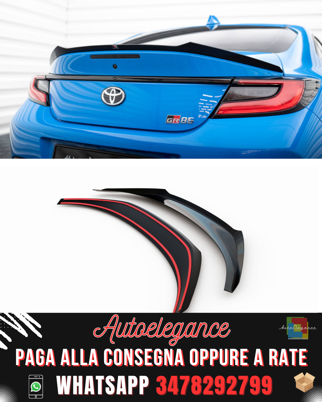 SPOILER adatto per TOYOTA GR86 MK1