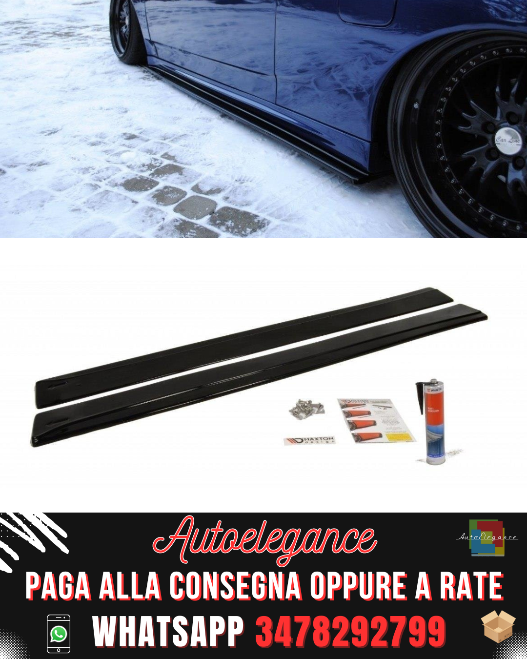 MINIGONNE LATERALI adatte per TOYOTA CELICA T23 TS PREFAZIONE