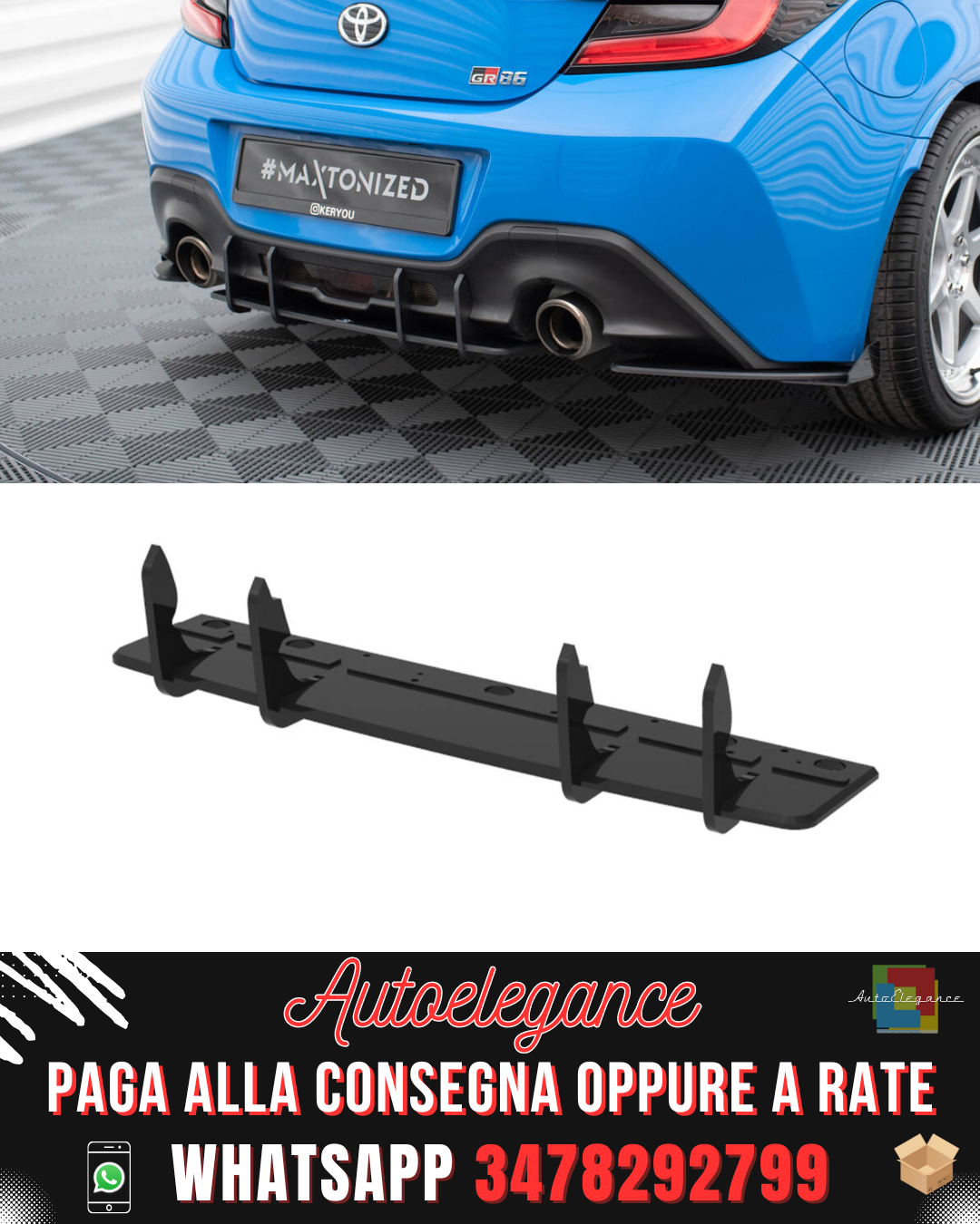 STREET PRO REAR DIFFUSER suitable for TOYOTA GR86 MK1