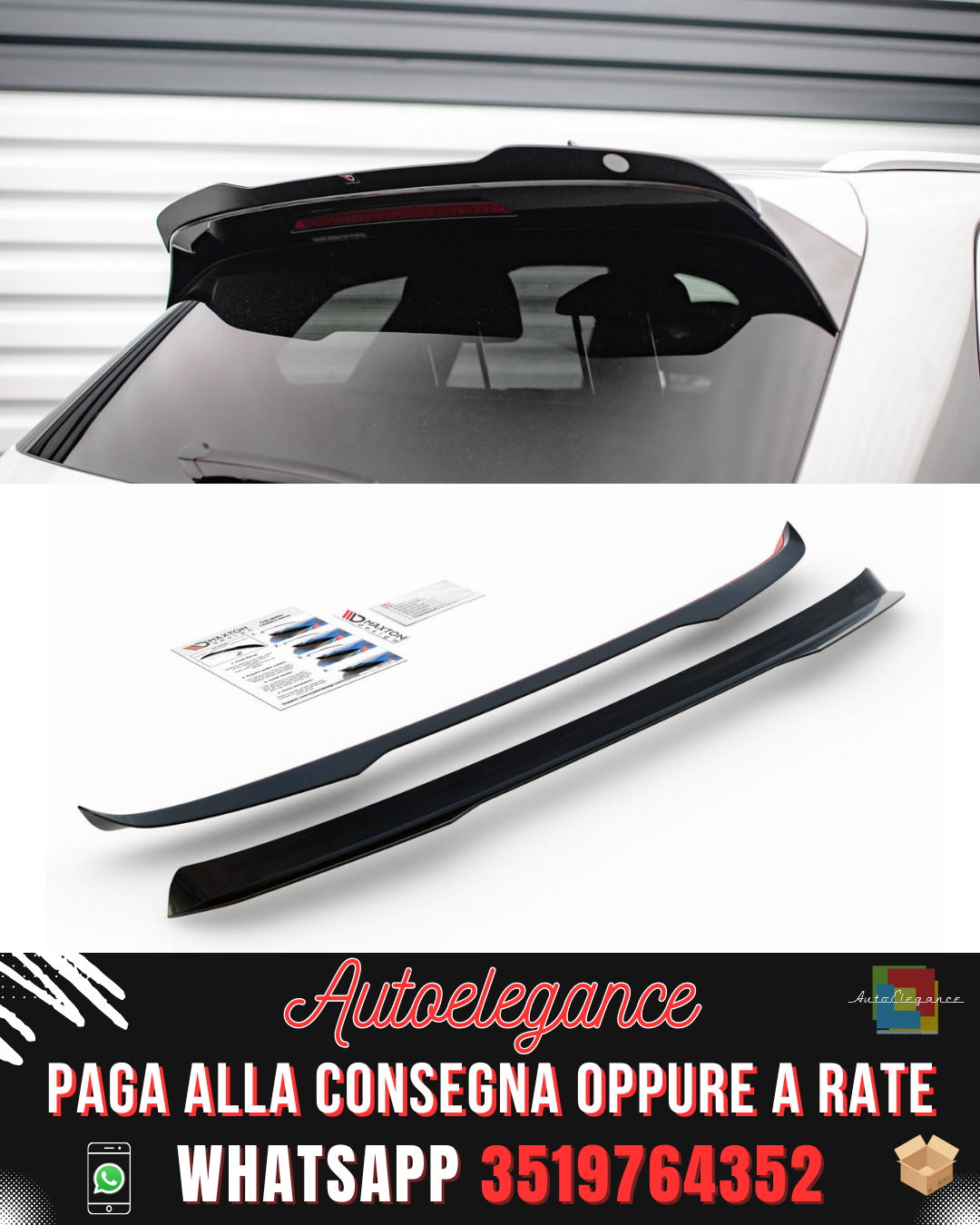 TAPPO SPOILER adatto per VOLKSWAGEN TOUAREG R-LINE MK3