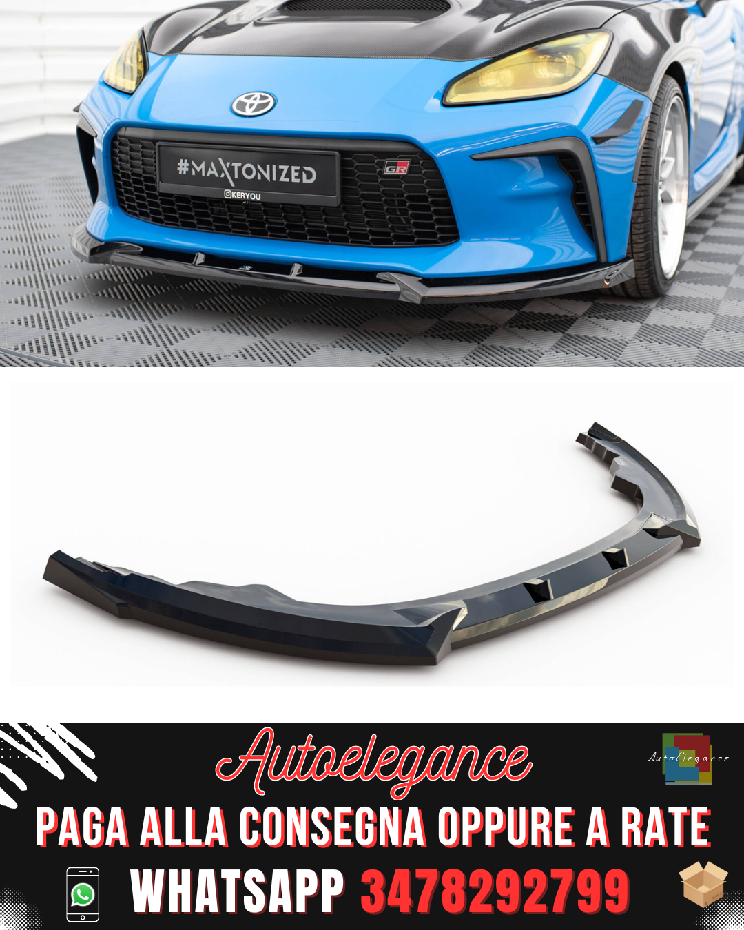 FRONT SPLITTER V.1 suitable for TOYOTA GR86 MK1