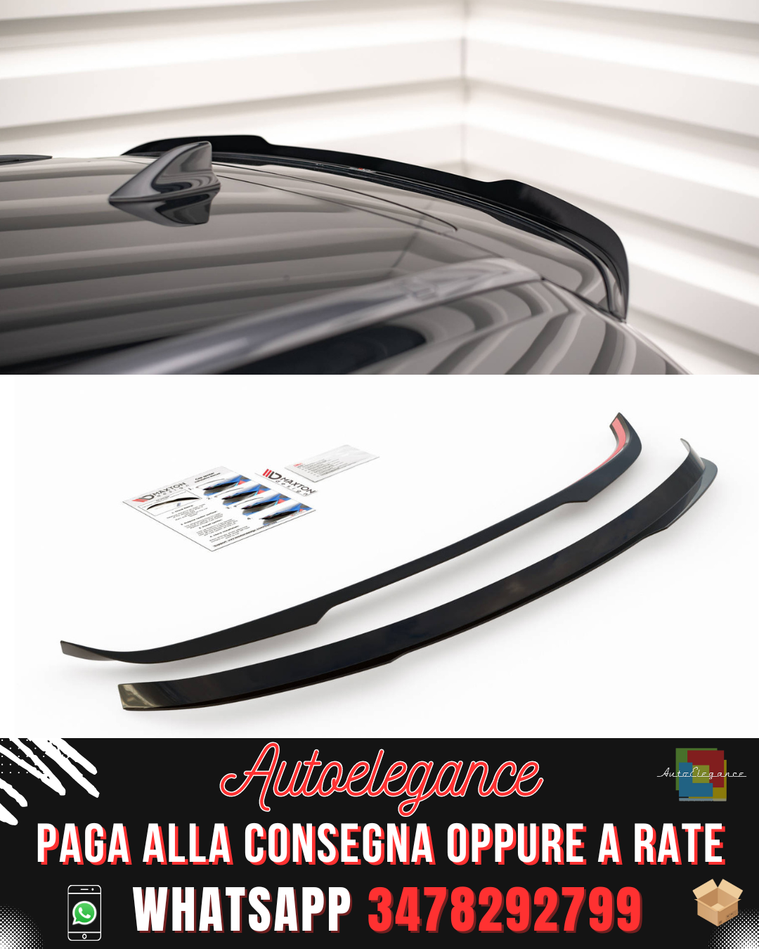 SPOILER adatto per TOYOTA AVENSIS MK3 FACELIFT WAGON