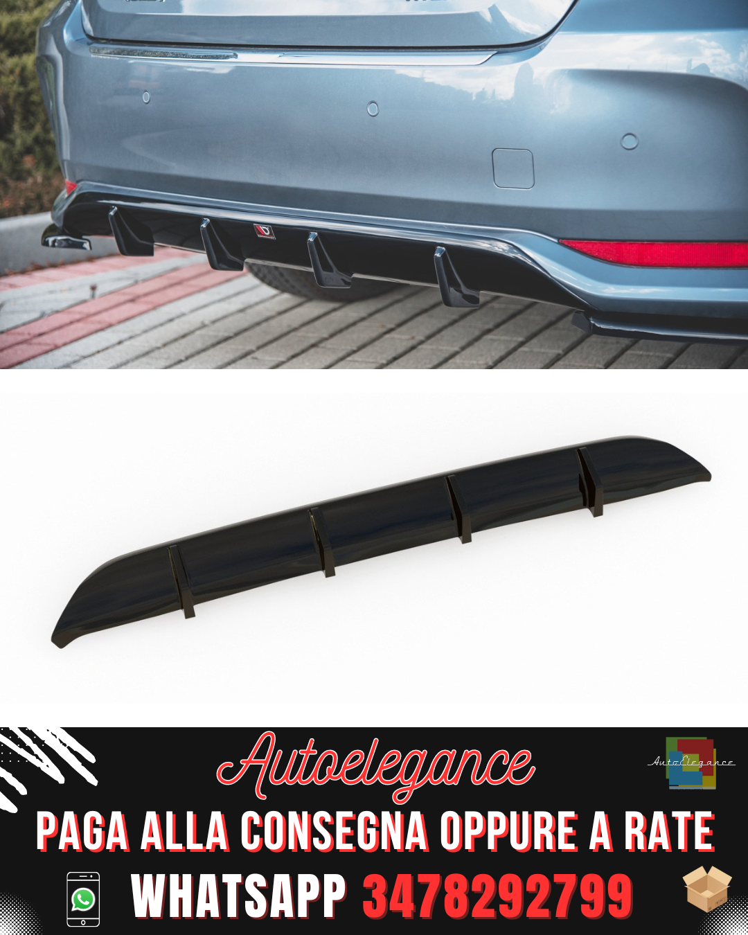 REAR DIFFUSER suitable for TOYOTA COROLLA XII SEDAN