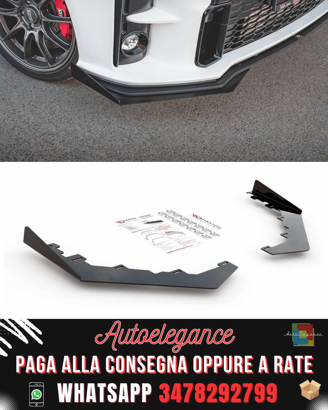 Flaps anteriori adatti per TOYOTA GR YARIS MK4