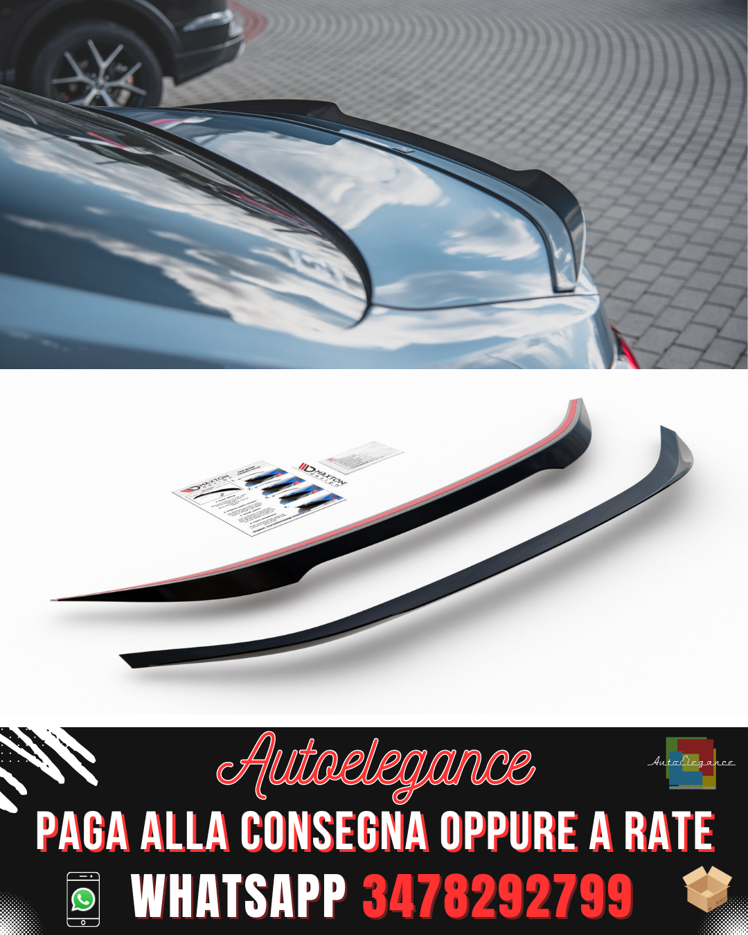 SPOILER suitable for TOYOTA COROLLA XII SEDAN