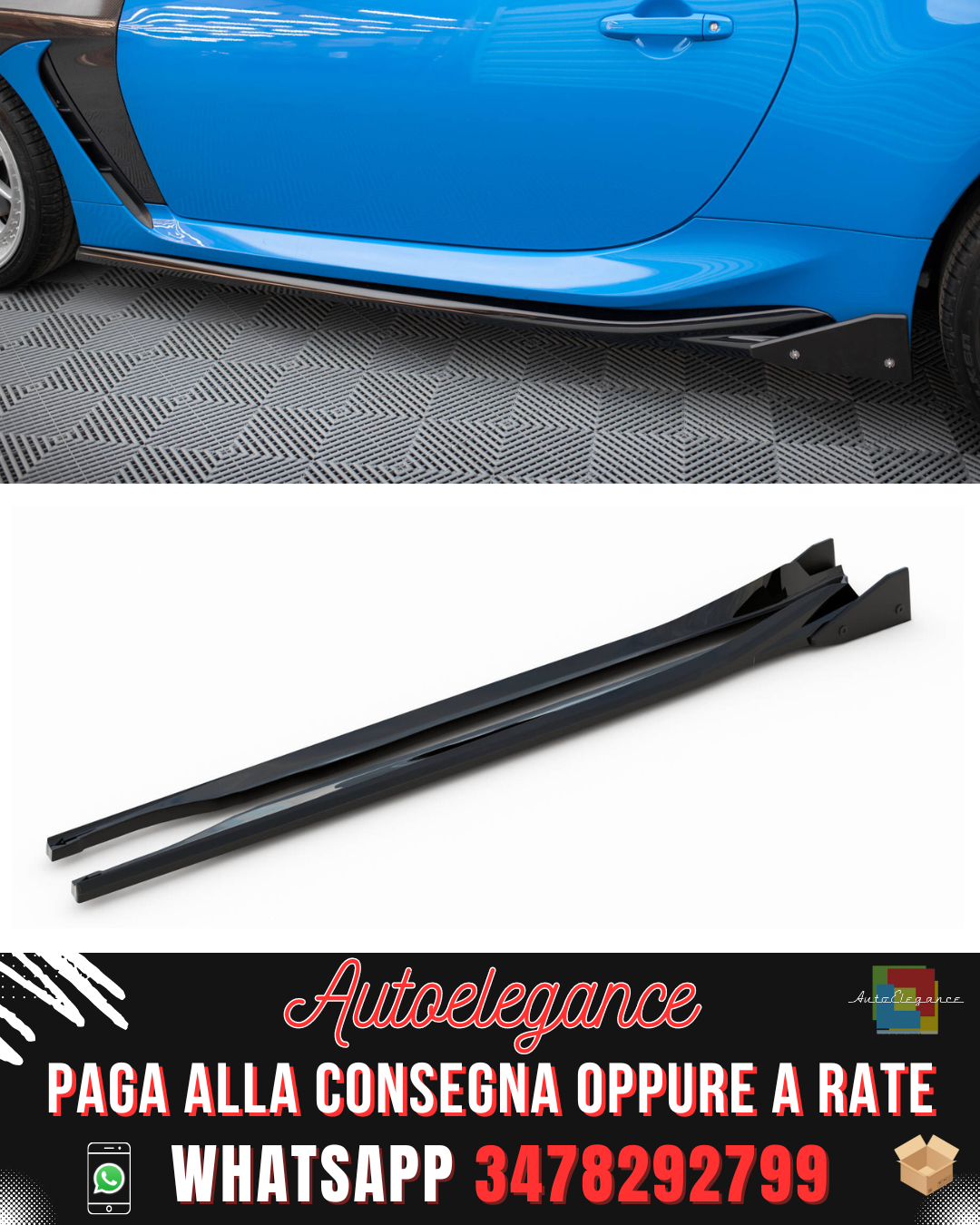 SIDE SKIRTS V.1 + FLAPS suitable for TOYOTA GR86 MK1