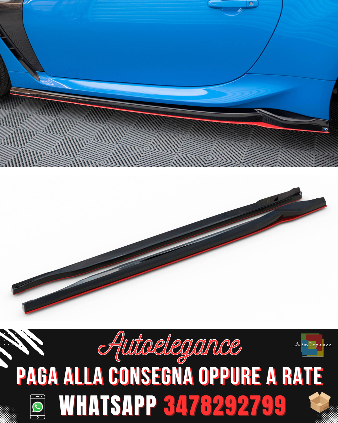 SIDE SKIRTS V.2 suitable for TOYOTA GR86 MK1