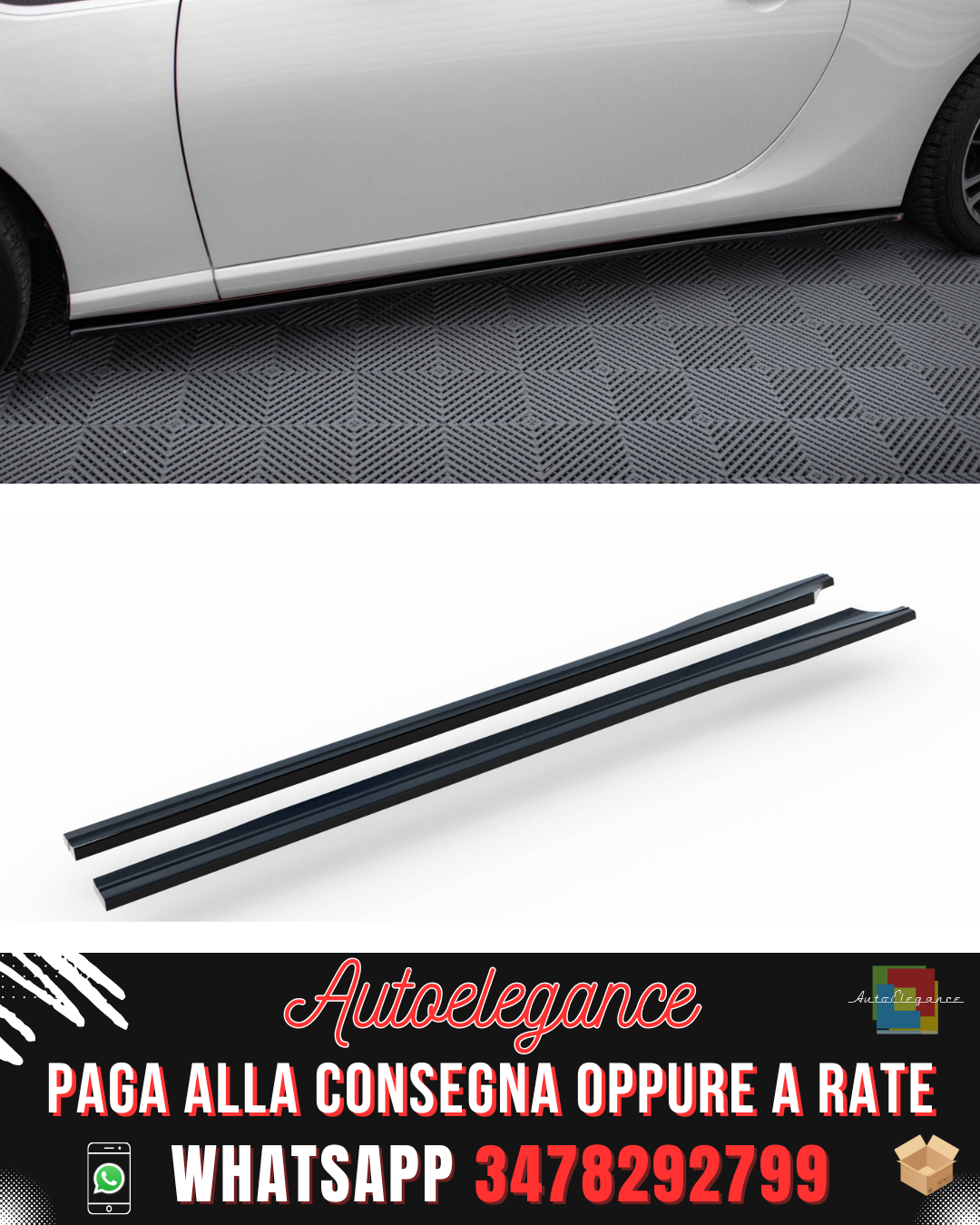 MINIGONNE LATERALI V.1 adatte per SUBARU BRZ / TOYOTA GT86 FACELIFT