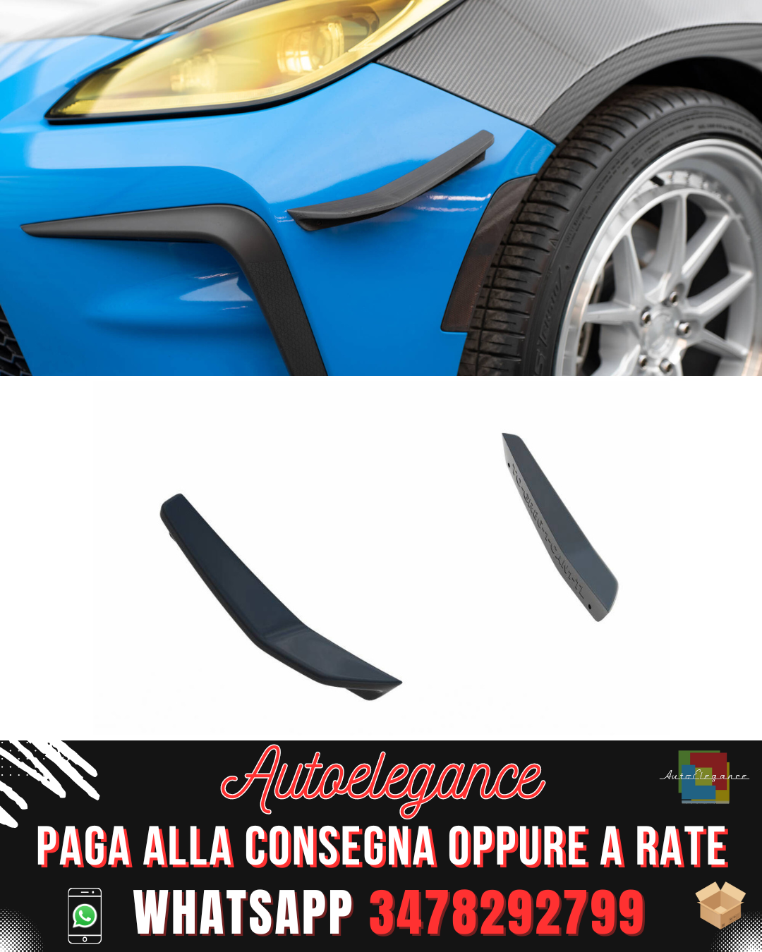 WINGS (CANARDS) flaps suitable for TOYOTA GR86 MK1